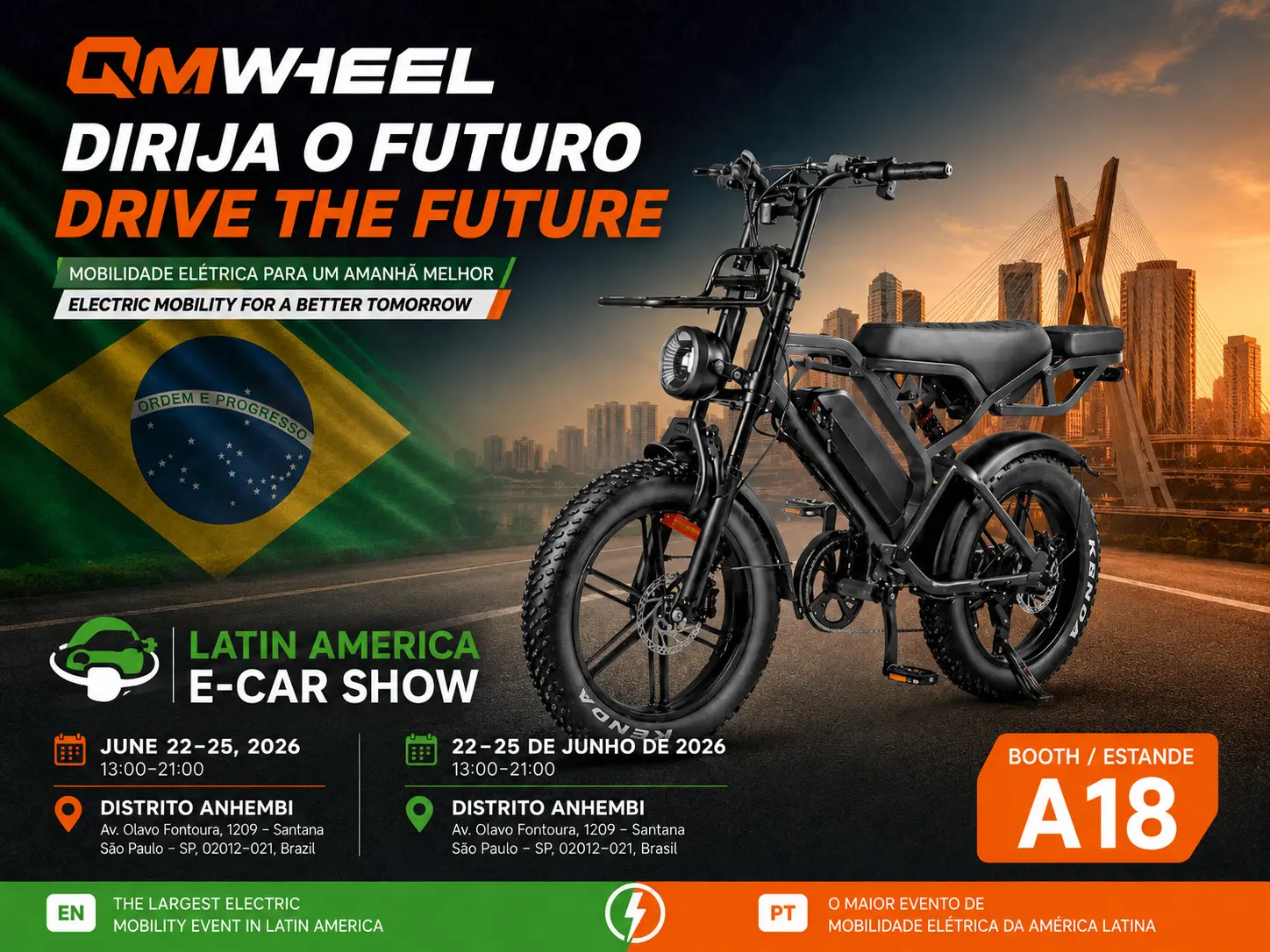 QMWHEEL zaprezentuje wysokowydajne rowery elektryczne z grubymi oponami na wystawie rower&oacute;w elektrycznych